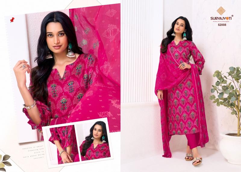 Suryajyoti naishaa vol-52 printed cotton dress material wholesale in hyderabad